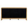 SAFAVIEH Couture Collection – Darnell Medium Oak Wood Sideboard, 3 Drawers & 2 Cabinets, Modern Storage Buffet, Fully Assembled (SFV2216C)(Natural)