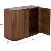 SAFAVIEH Couture Collection – Jamilah Brown 2-Door 2-Shelf Marble Top Chest, Fully Assembled (SFV5775A)(Brown)