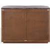 SAFAVIEH Couture Collection – Jamilah Brown 2-Door 2-Shelf Marble Top Chest, Fully Assembled (SFV5775A)(Brown)