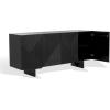 SAFAVIEH Couture Collection Hewitt Black 4-Door Sideboard (Fully Assembled)(Black)