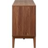 SAFAVIEH Home Collection – Sibyl Walnut Sideboard Media Stand, Fits up to 70″ Flatscreen TV, 4 Doors with Interior Storage (MED9645A)(Walnut)