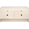 SAFAVIEH Narine TV Stand for up to 65″ Flatscreen – Distressed Black, 4 Doors with Interior Storage, 2 Open Shelves, Sideboard Entertainment Media Console Cabinet (MED9620E)(Bleached White)