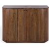 SAFAVIEH Couture Collection – Jamilah Brown 2-Door 2-Shelf Marble Top Chest, Fully Assembled (SFV5775A)(Brown)