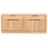 SAFAVIEH Couture Collection Gabrietta Black/Gold Entertainment Media TV Stand- Fits up to a 65″ Flatscreen Television (Fully Assembled)(Natural/Black)