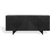SAFAVIEH Couture Collection Hewitt Black 4-Door Sideboard (Fully Assembled)(Black)