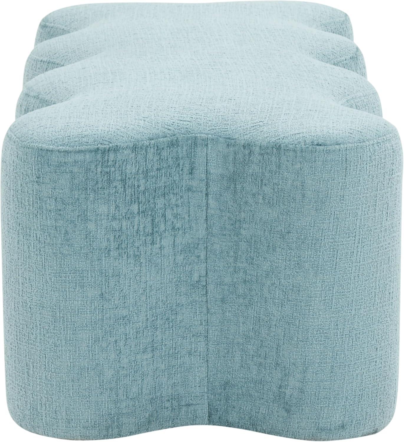 image:imageSAFAVIEH Couture Collection Jacqualessa Light Brown Chenille Bench Fully AssembledBlue