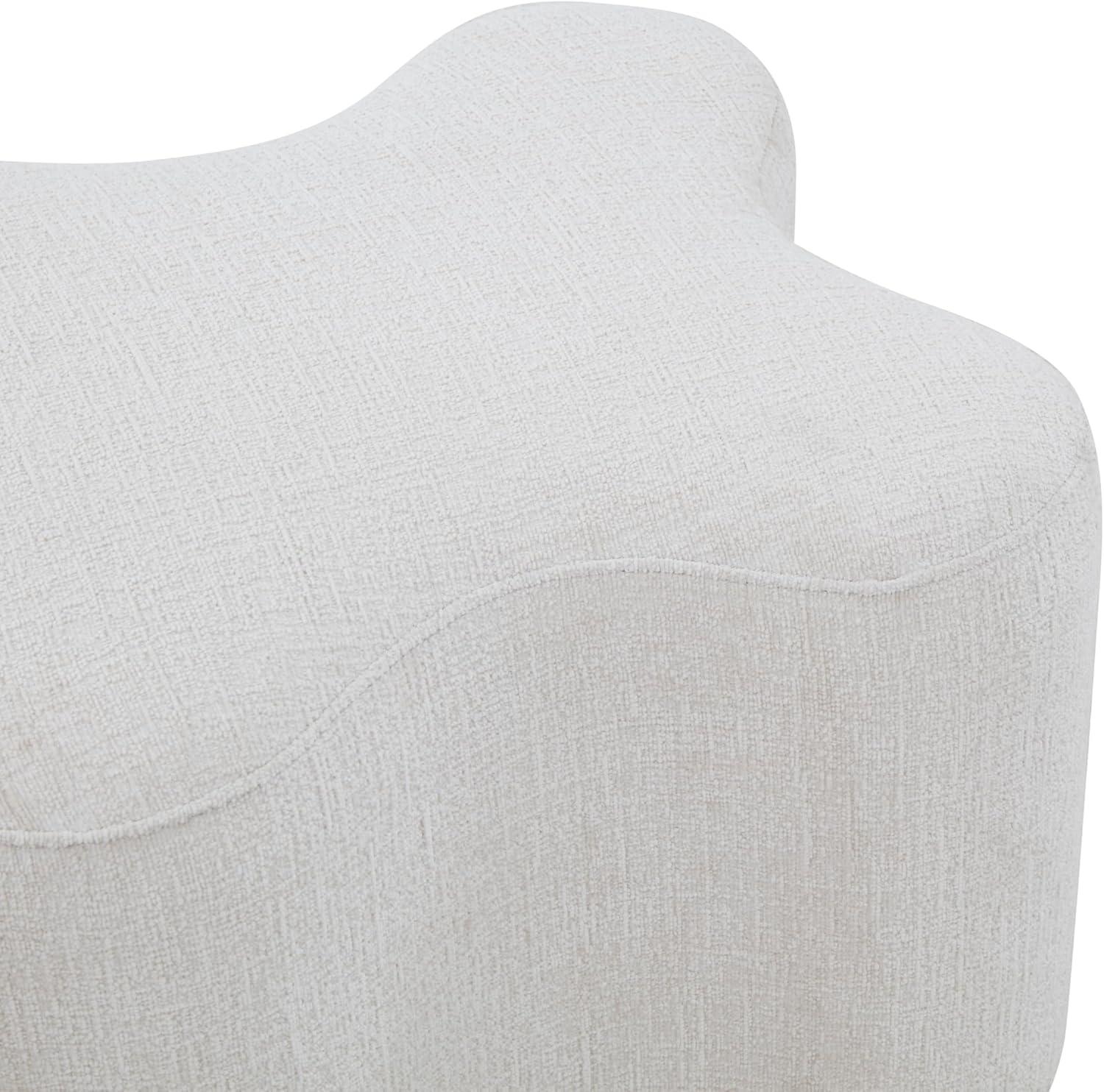 image:imageSAFAVIEH Couture Collection Jacqualessa Light Brown Chenille Bench Fully AssembledCream