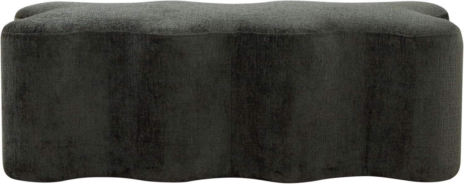 image:imageSAFAVIEH Couture Collection Jacqualessa Light Brown Chenille Bench Fully AssembledDark Green
