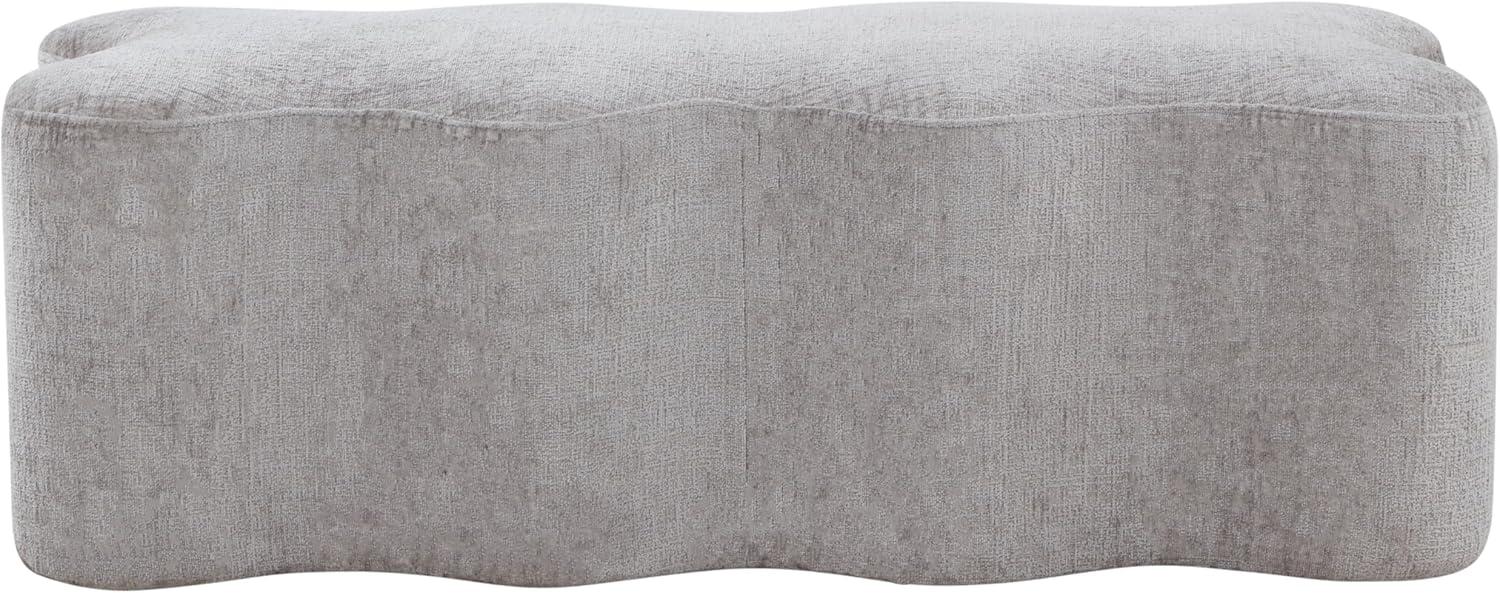 image:imageSAFAVIEH Couture Collection Jacqualessa Light Brown Chenille Bench Fully AssembledGrey