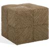 SAFAVIEH Couture Collection – Malta Natural Woven Seagrass Square Ottoman, Fully Assembled (CWK2028A)(Natural)