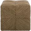 SAFAVIEH Couture Collection – Malta Natural Woven Seagrass Square Ottoman, Fully Assembled (CWK2028A)(Natural)