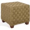 SAFAVIEH Couture Collection – Norabelle Natural Woven Seagrass Square Ottoman, Handwoven Accent Footrest or Decorative Cube, Coastal Boho Style, Fully Assembled (CWK2034A)(Natural)