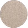 SAFAVIEH Couture Collection – Tobianna Round Cream Boucle & Burl Wood Ottoman, Modern Accent Seat, Fully Assembled (SFV5149A)(Beige/Burl)