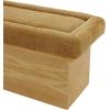SAFAVIEH Couture Collection – Trudy Gold Chenille Upholstered Bench, Fully Assembled Walnut Wood Base Accent Bench (SFV4882C)(Gold/Walnut)