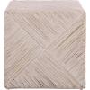 SAFAVIEH Couture Collection – Wynrose White Woven Split Rattan Ottoman, Fully Assembled (CWK2029A)(White)