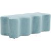 SAFAVIEH Couture Collection Jacqualessa Light Brown Chenille Bench (Fully Assembled)(Blue)