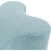 SAFAVIEH Couture Collection Jacqualessa Light Brown Chenille Bench (Fully Assembled)(Blue)