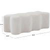 SAFAVIEH Couture Collection Jacqualessa Light Brown Chenille Bench (Fully Assembled)(Cream)