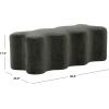 SAFAVIEH Couture Collection Jacqualessa Light Brown Chenille Bench (Fully Assembled)(Dark Green)