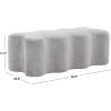 SAFAVIEH Couture Collection Jacqualessa Light Brown Chenille Bench (Fully Assembled)(Grey)