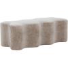 SAFAVIEH Couture Collection Jacqualessa Light Brown Chenille Bench (Fully Assembled)(Light Brown)