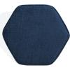 SAFAVIEH Couture Collection Rosaria Dark Green Chenille Upholstered Hexagon Shape Ottoman Foot Stool Accent Pouf, Fully Assembled(Navy)