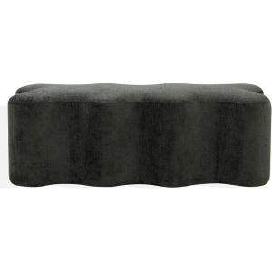 SAFAVIEH Couture Collection Jacqualessa Light Brown Chenille Bench (Fully Assembled)(Dark Green)