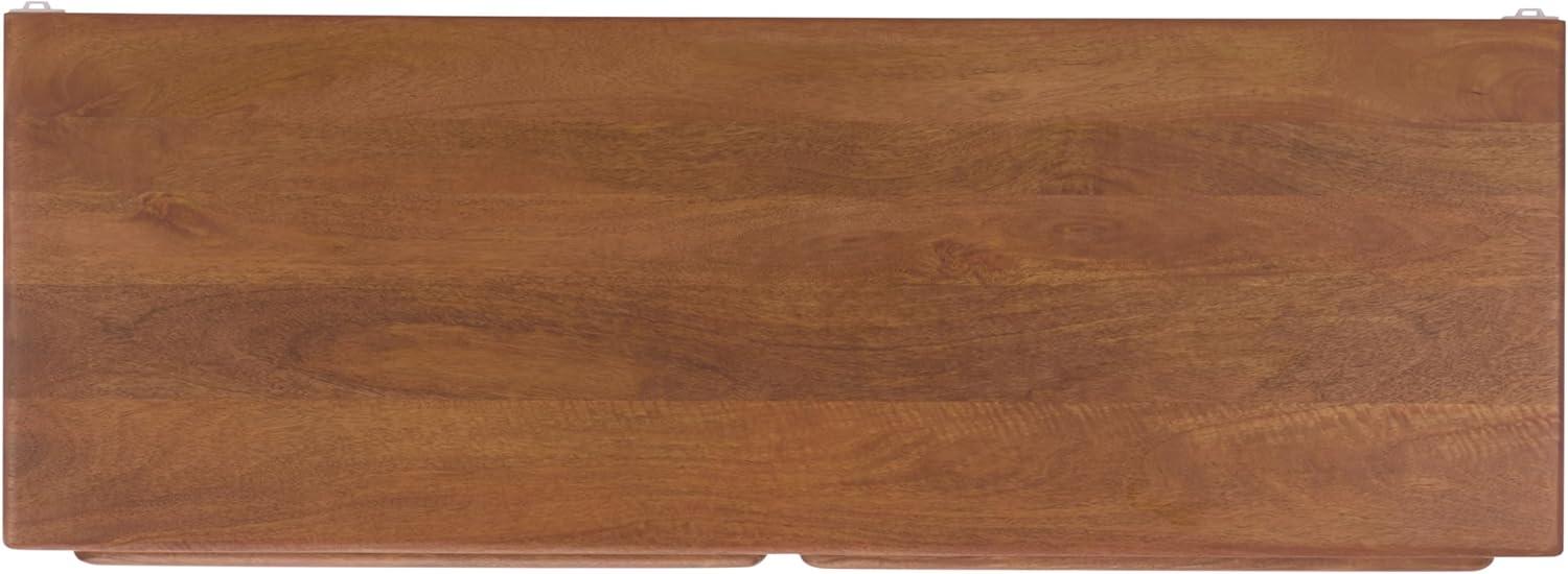 image:imageSAFAVIEH Couture Collection Finley Brown Solid Wood Console Table with 2 Drawers Modern Home Office Desk SFV5793ABrown