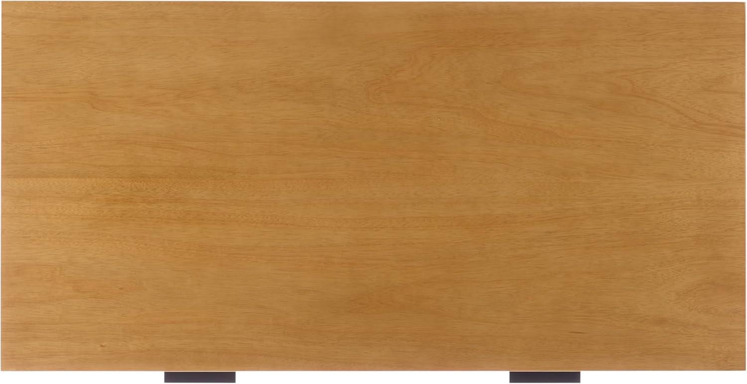 image:imageSAFAVIEH Couture Collection Jessey Black Wood 2Drawer Desk with Brass Accents Modern Writing Table with Storage SFV4236ANaturalBlack