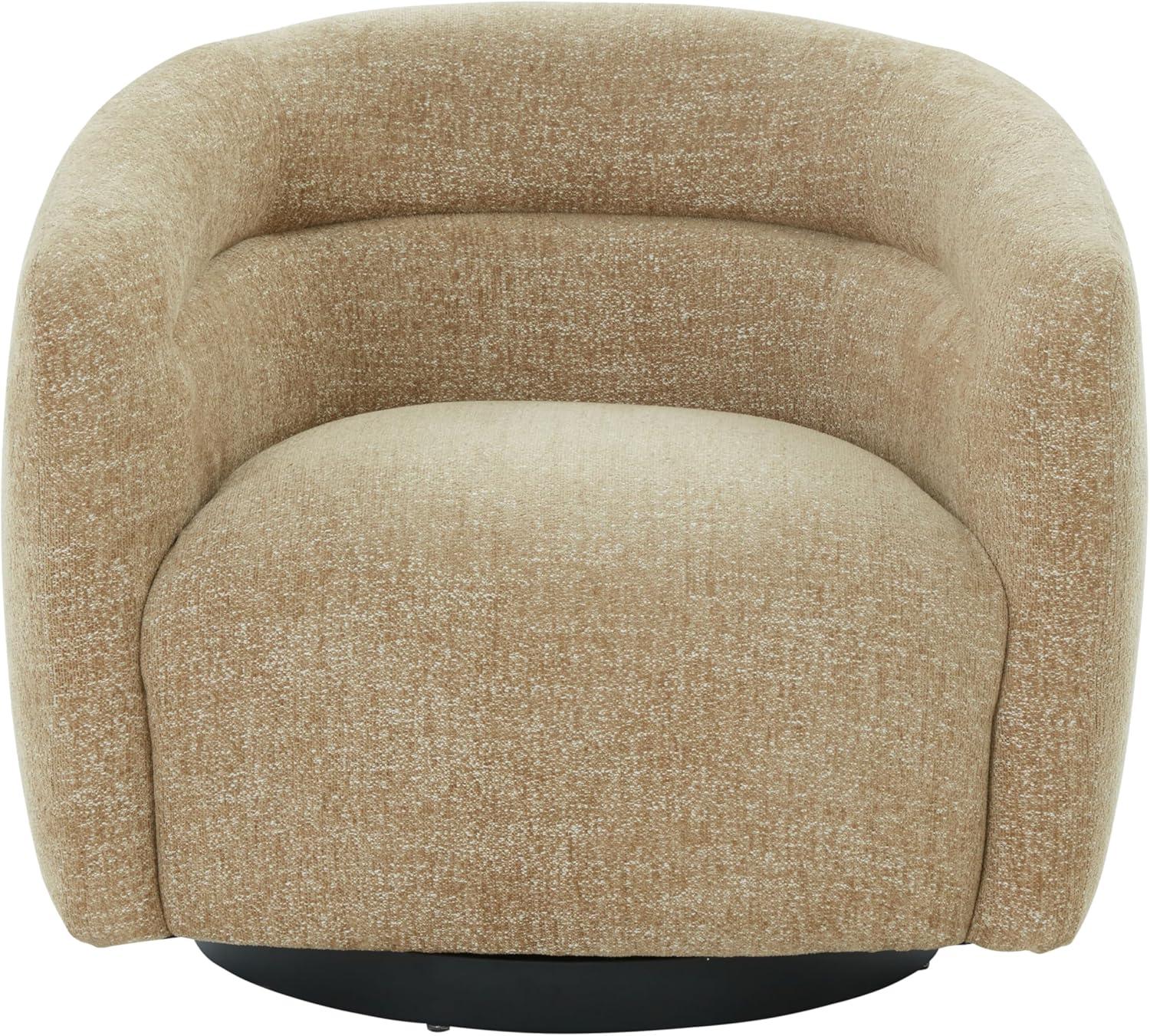 image:imageSAFAVIEH Couture Collection Kellybryn Olive Green Chenille Swivel Accent Chair Fully Assembled Upholstered Lounge Chair SFV4883CLight Brown
