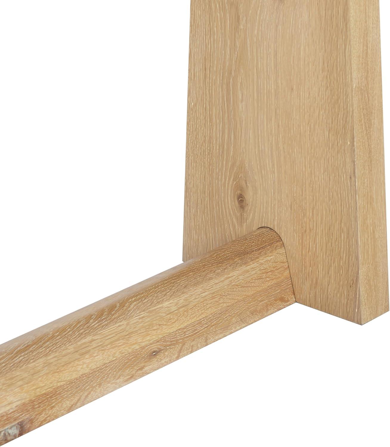 image:imageSAFAVIEH Couture Collection Maliq Natural Console Table Modern Entryway Accent Table with CleanLined Design SFV4272ANatural
