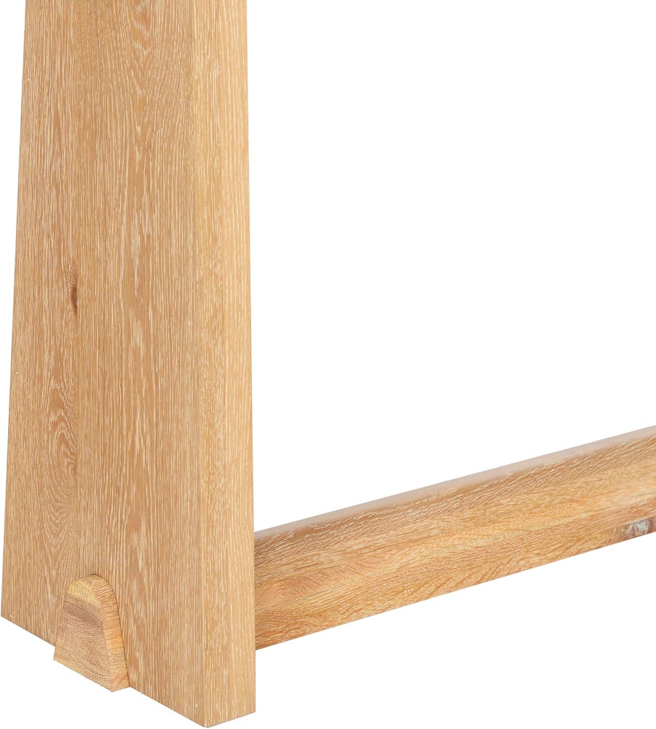 image:imageSAFAVIEH Couture Collection Maliq Natural Console Table Modern Entryway Accent Table with CleanLined Design SFV4272ANatural