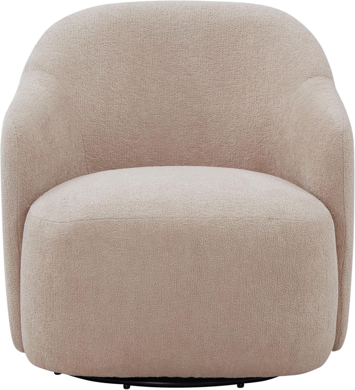 image:imageSAFAVIEH Couture Collection Peitra Dark Brown Chenille Accent Chair Fully Assembled Upholstered Chair SFV4846DOatmeal