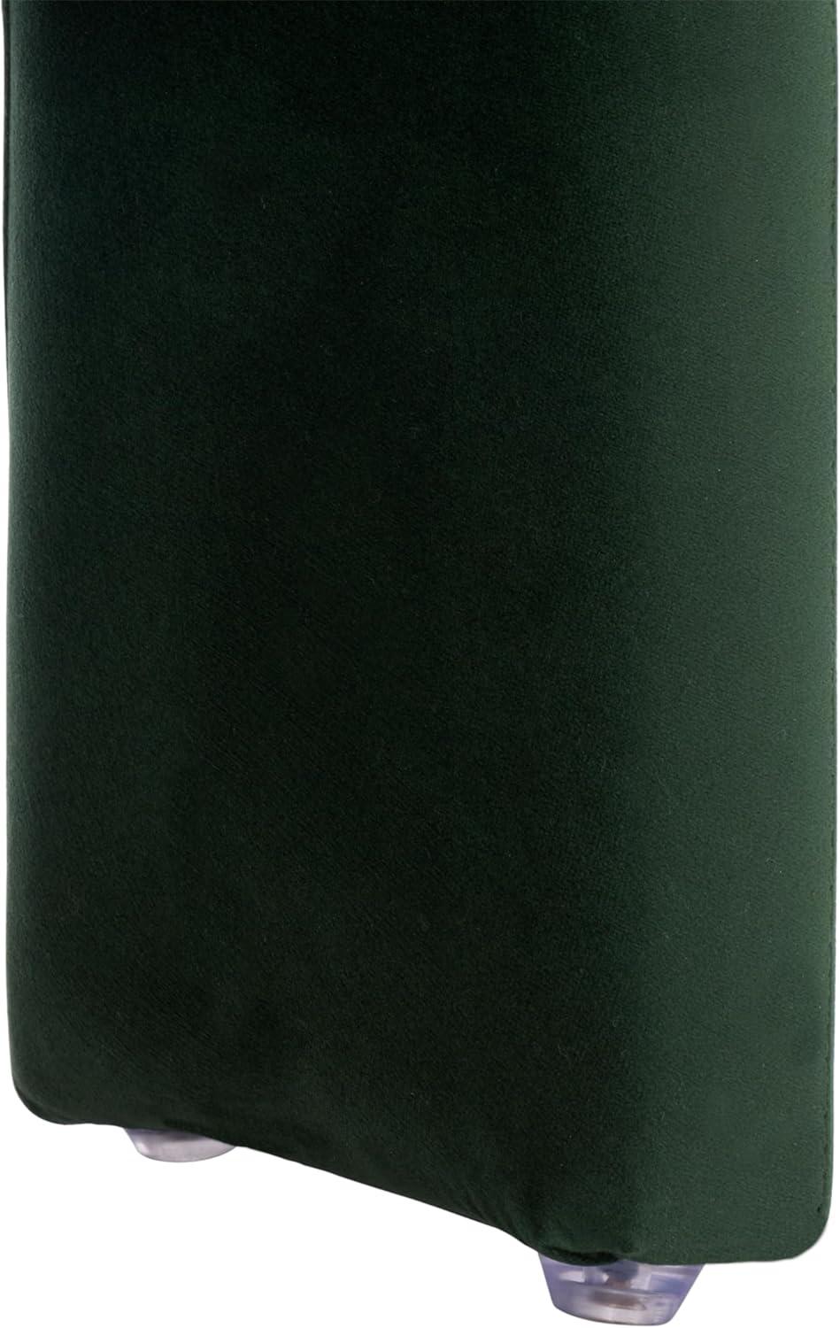 image:imageSAFAVIEH Couture Collection Roseanna Modern Forest Green Velvet Accent Chair Fully AssembledForest Green