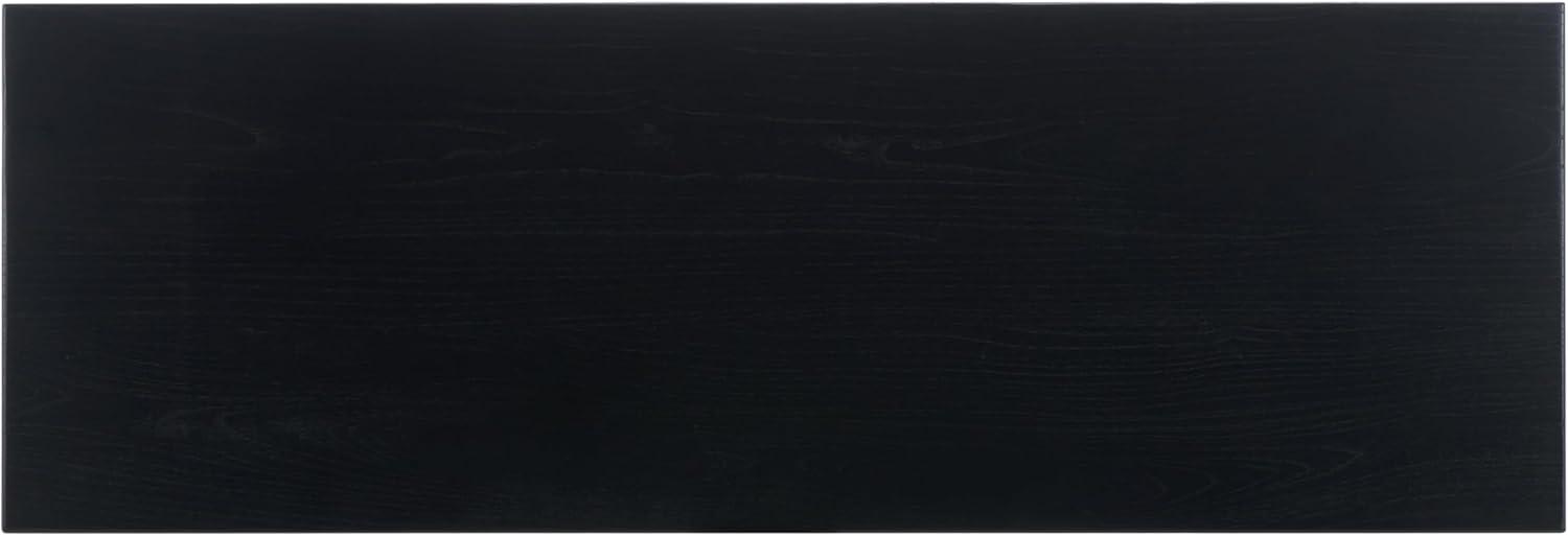 image:imageSAFAVIEH Couture Collection Ryllae Natural Solid Wood Console TableBlack