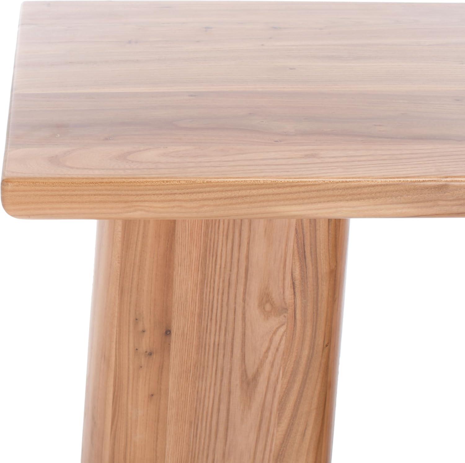 image:imageSAFAVIEH Couture Collection Ryllae Natural Solid Wood Console TableNatural