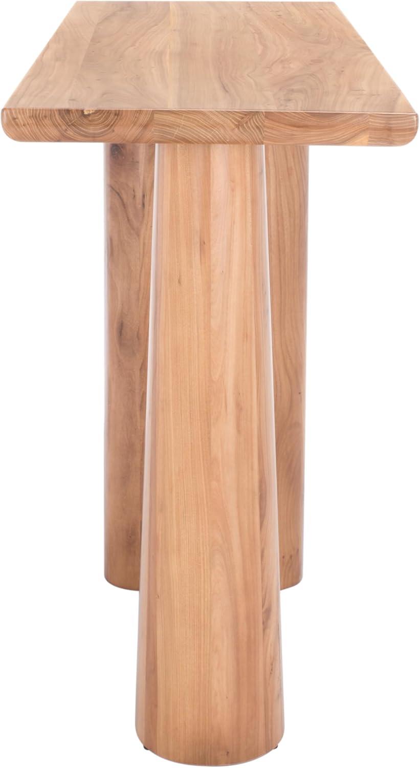 image:imageSAFAVIEH Couture Collection Ryllae Natural Solid Wood Console TableNatural