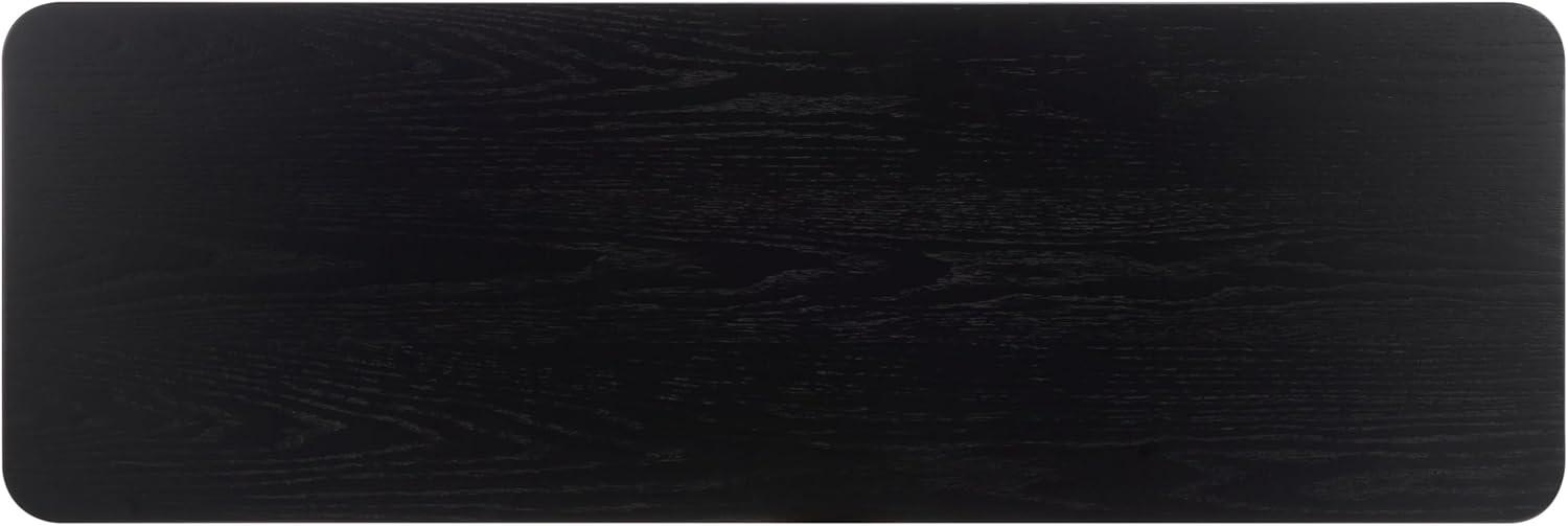 image:imageSAFAVIEH Couture Collection Sasha Medium Oak Console TableBlack