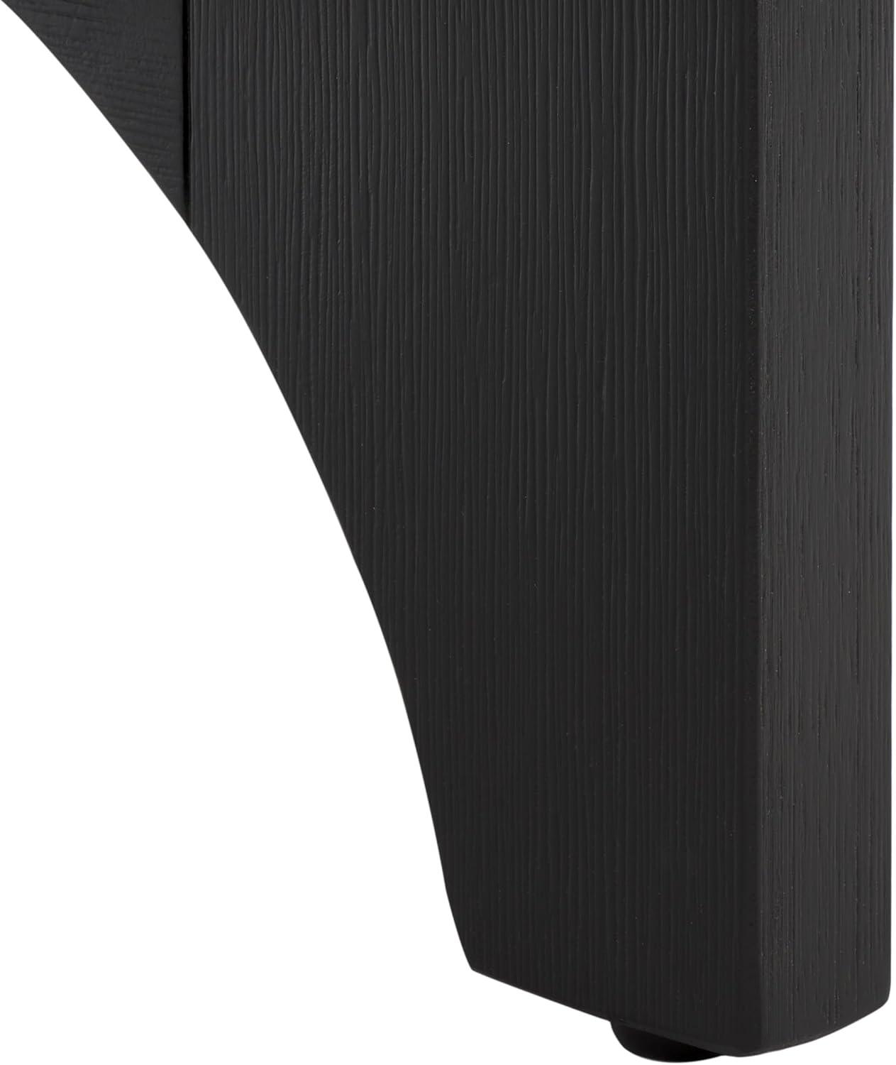 image:imageSAFAVIEH Couture Collection Sasha Medium Oak Console TableBlack