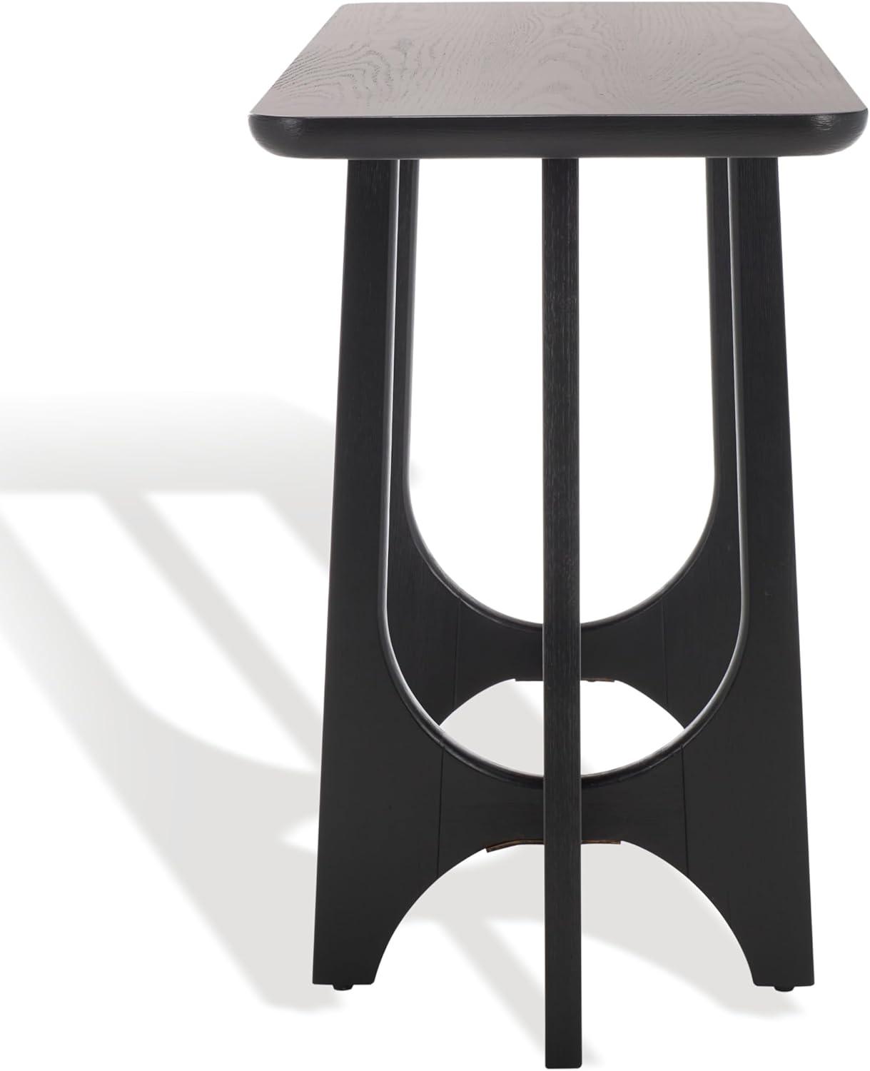 image:imageSAFAVIEH Couture Collection Sasha Medium Oak Console TableBlack