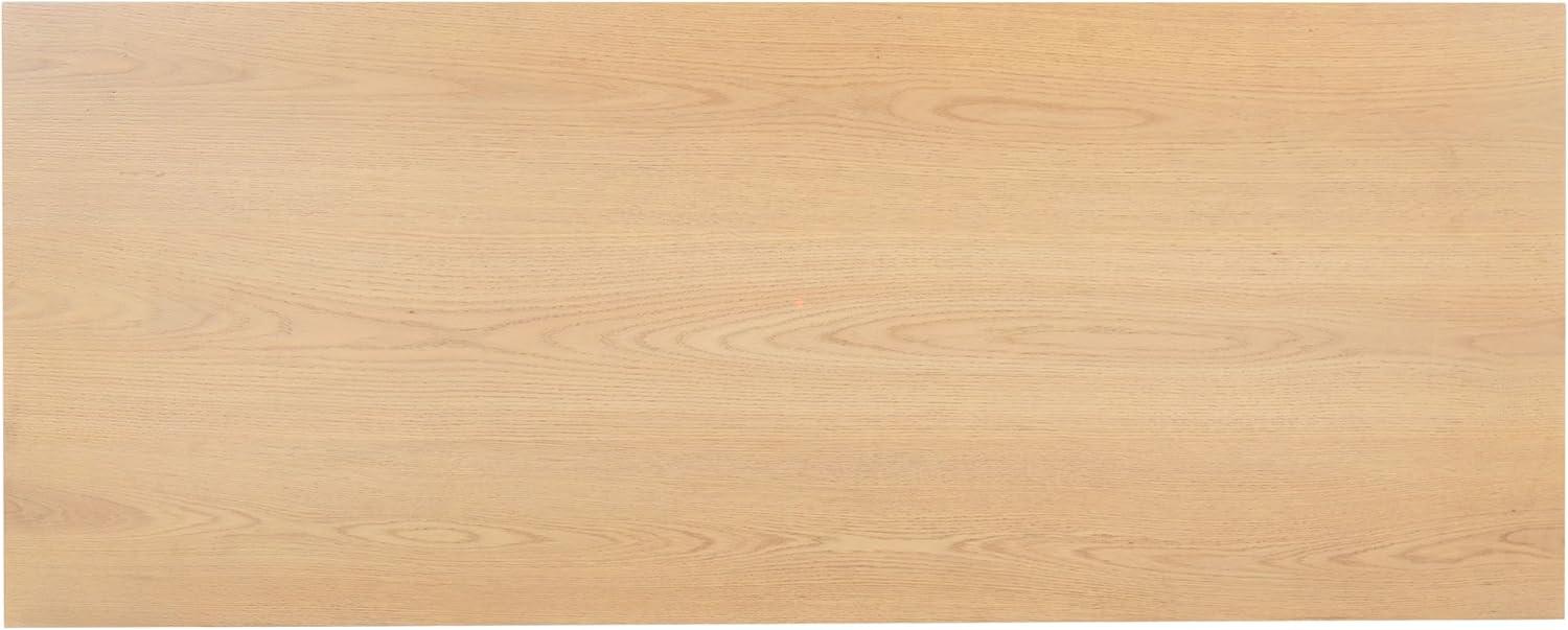 image:imageSAFAVIEH Couture Collection Shelbie Black 1Drawer Reeded Computer Table Office Writing DeskOakBlack