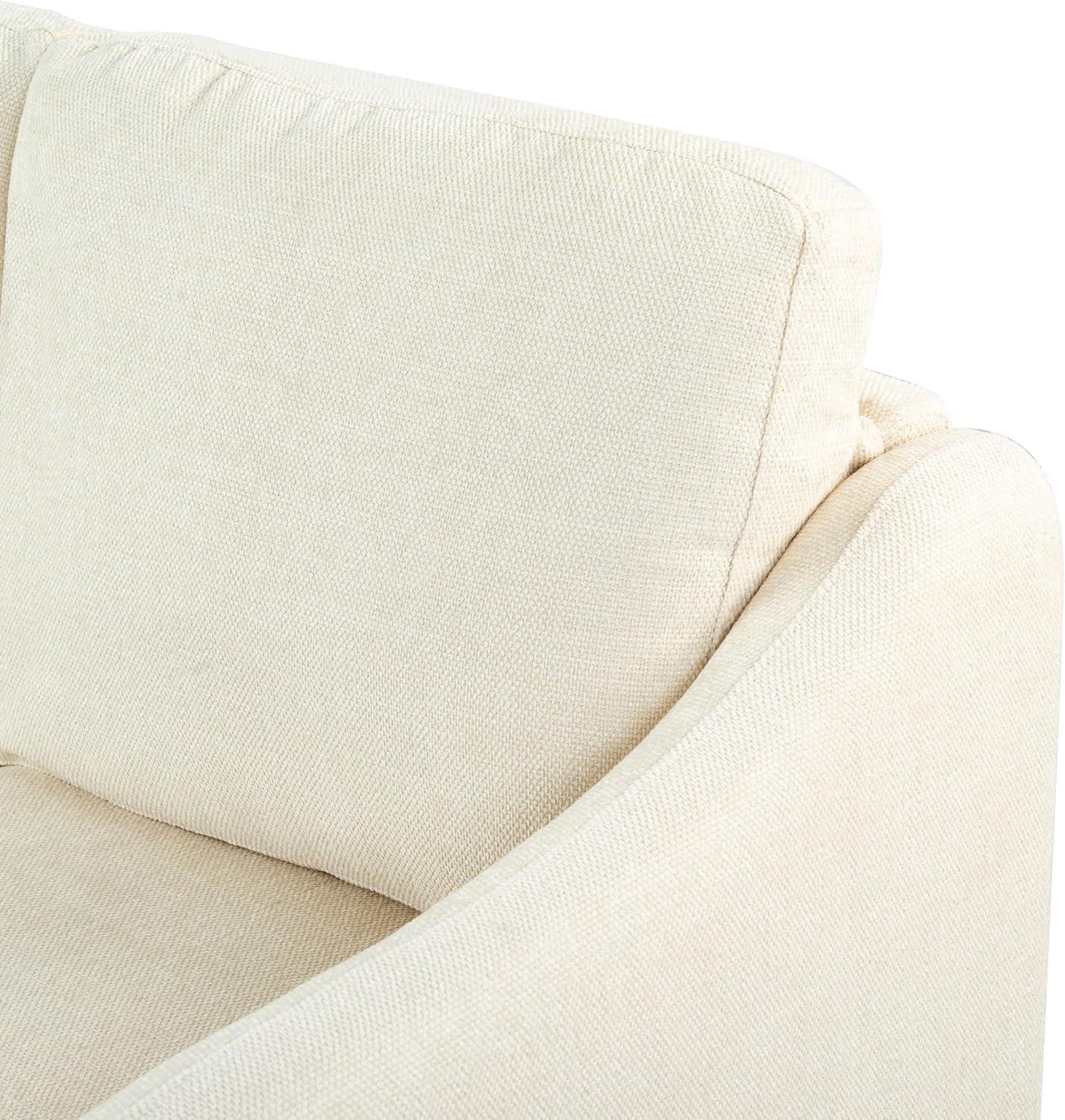 image:imageSAFAVIEH Couture Furniture Collection Edalynn Modern Cream 3Seater SofaCream