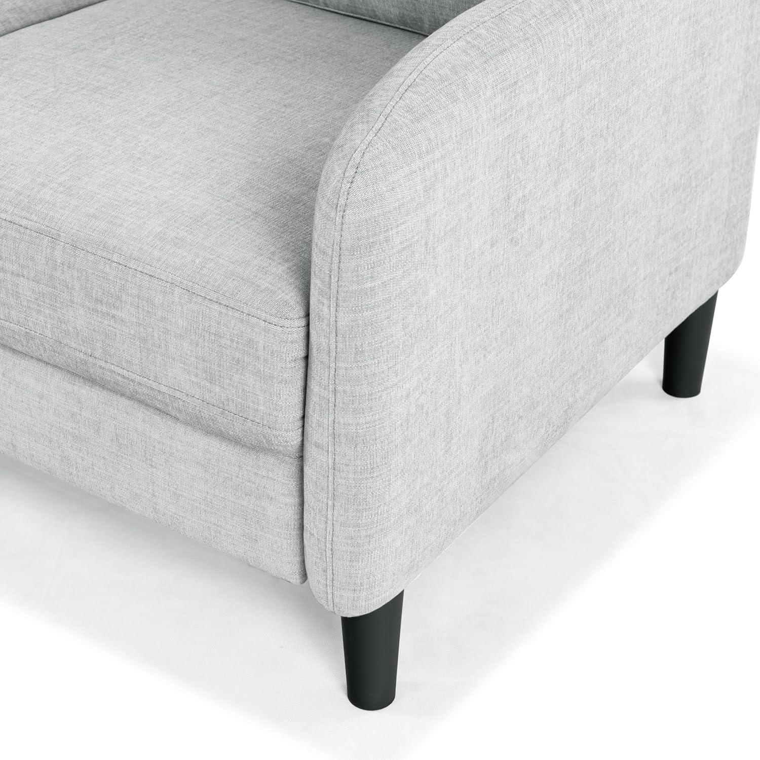 image:imageSAFAVIEH Couture Furniture Collection Edalynn Modern Cream 3Seater SofaLight Grey