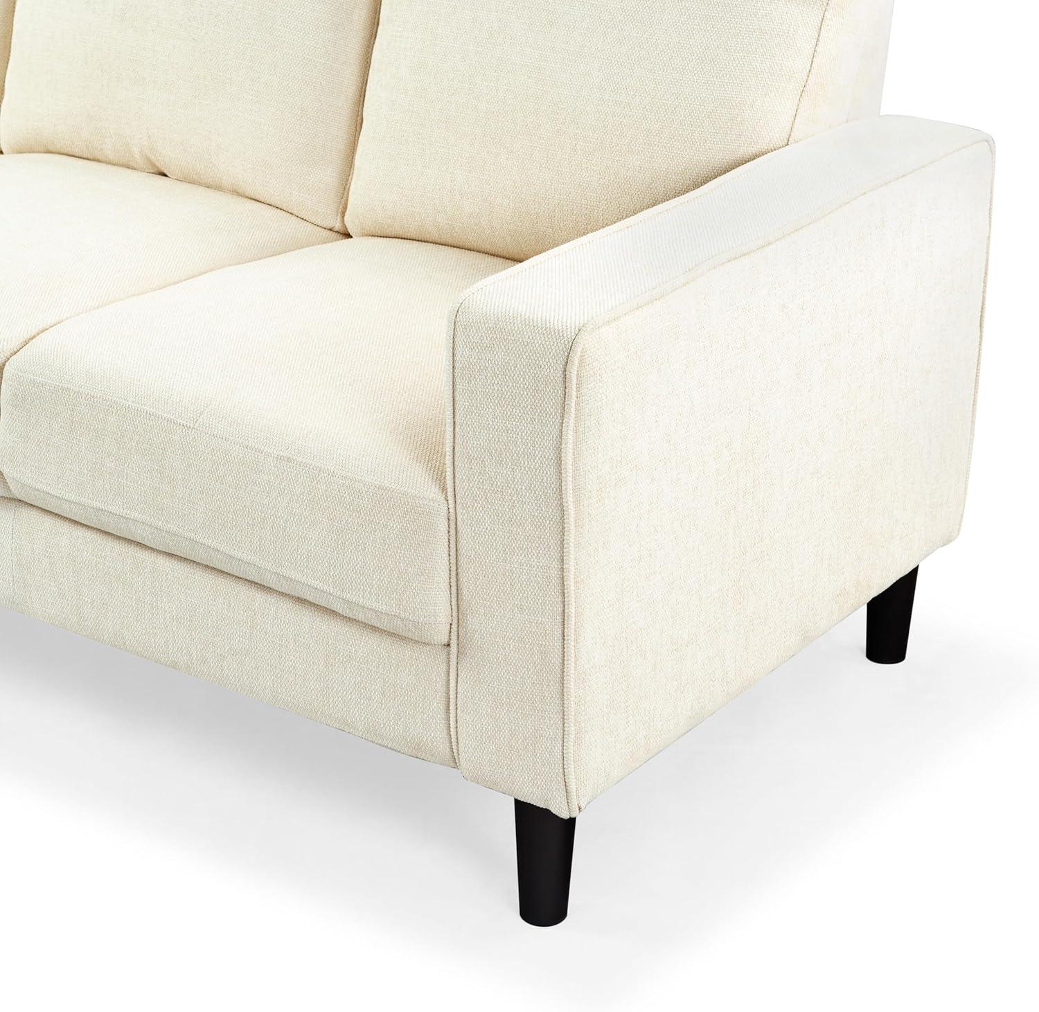 image:imageSAFAVIEH Couture Furniture Collection Felicianya Modern Grey 3Seater SofaCream