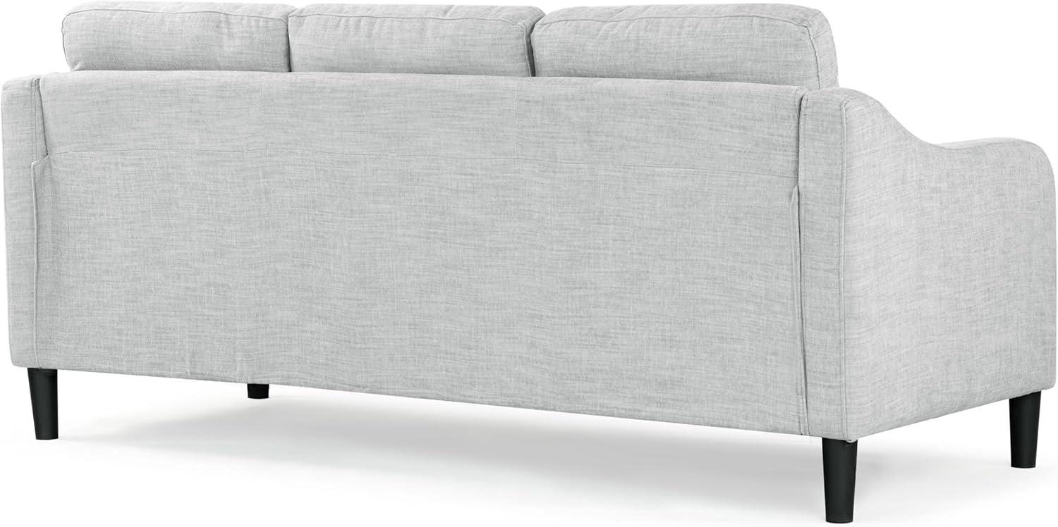 image:imageSAFAVIEH Couture Furniture Collection Nathaniel Cream Tufted 3Seater SofaLight Grey