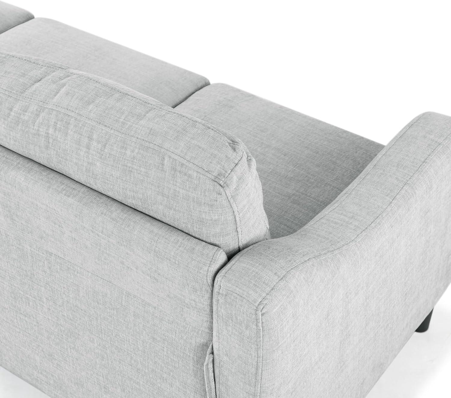 image:imageSAFAVIEH Couture Furniture Collection Nathaniel Cream Tufted 3Seater SofaLight Grey