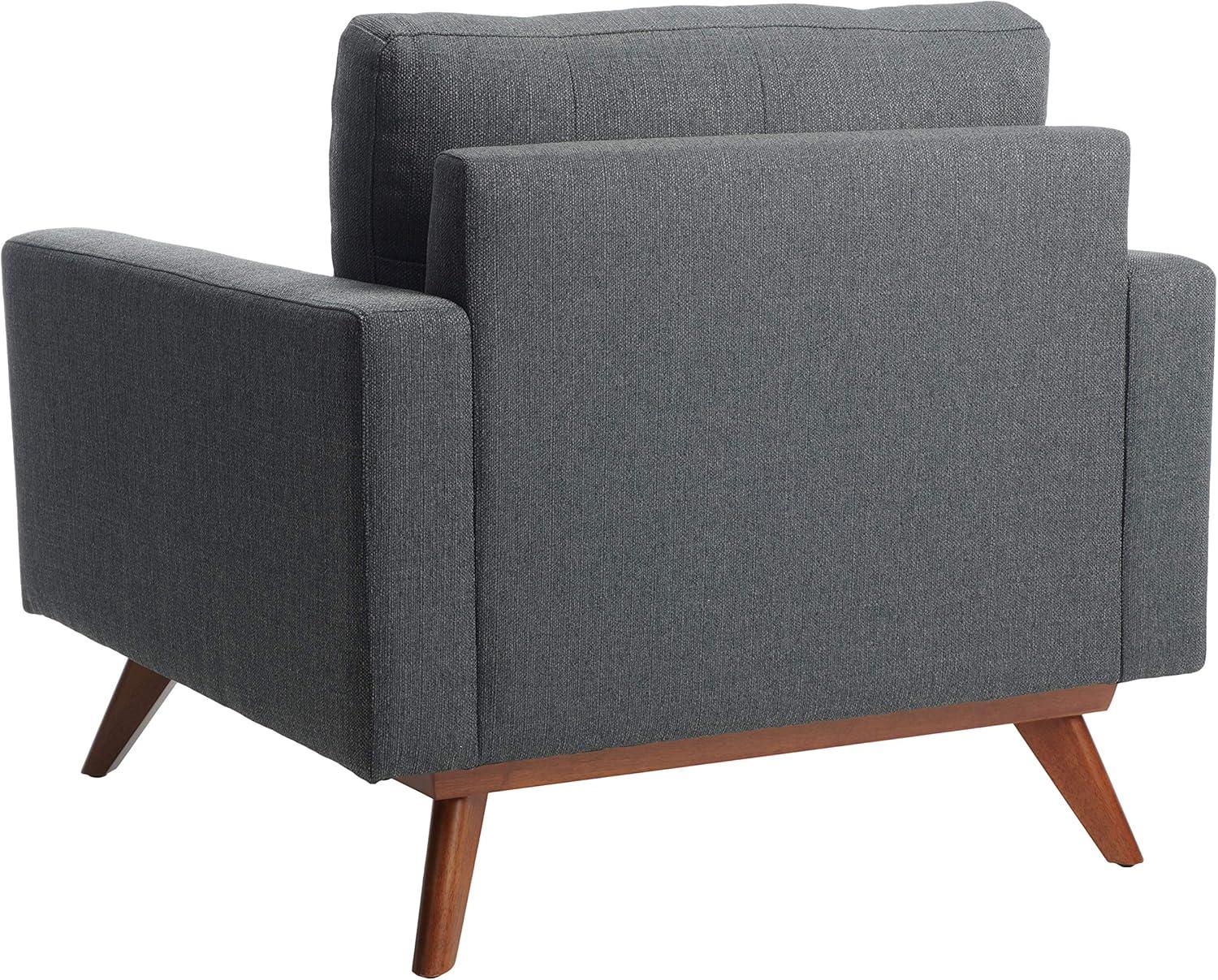 image:imageSafavieh Couture Home Gneiss MidCentury Modern Slate Grey Linen Arm Chair