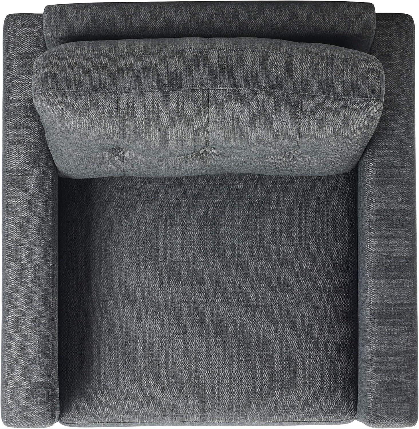 image:imageSafavieh Couture Home Gneiss MidCentury Modern Slate Grey Linen Arm Chair