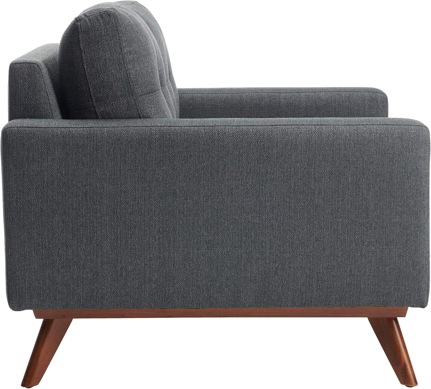 image:imageSafavieh Couture Home Gneiss MidCentury Modern Slate Grey Linen Arm Chair