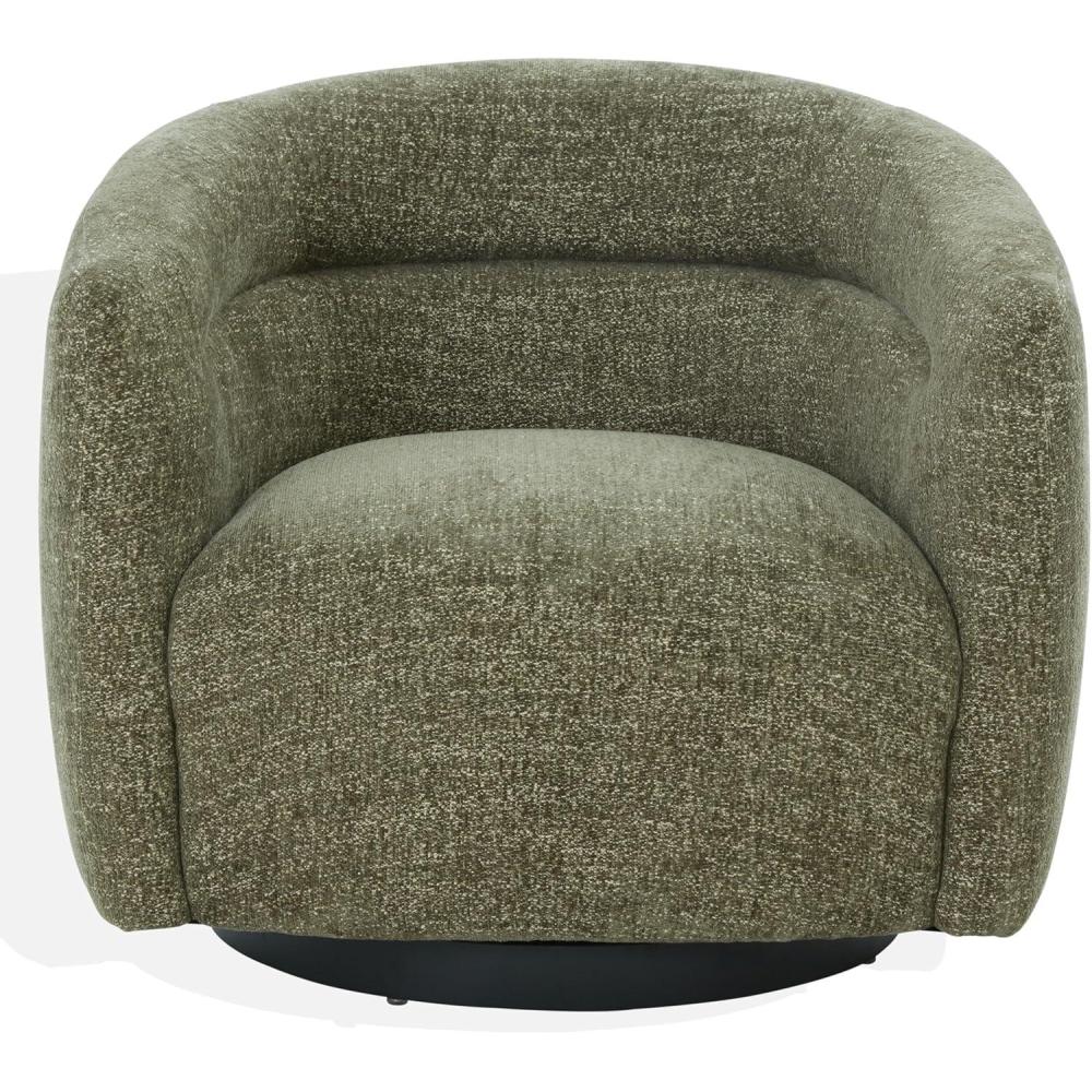 image:imageSAFAVIEH Couture Collection Kellybryn Olive Green Chenille Swivel Accent Chair Fully Assembled Upholstered Lounge Chair SFV4883COlive Green
